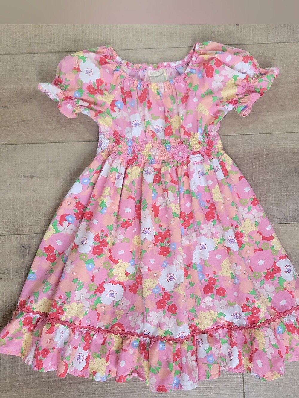 Matilda Jane Pink Floral Good Luck Charm Dress Size 8 Vintage 2013